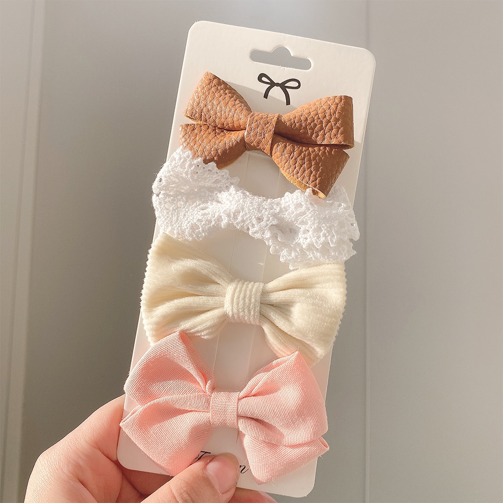 Baby Girl Hair Bows (4 pcs)